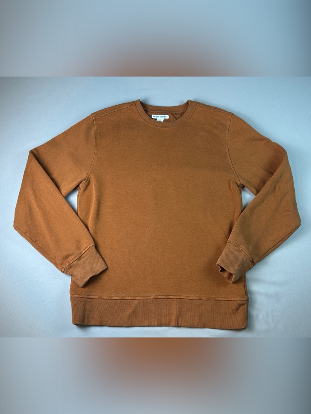 Amazon Essentials Women’s Crewneck Sweatshirt Caramel Rust Small